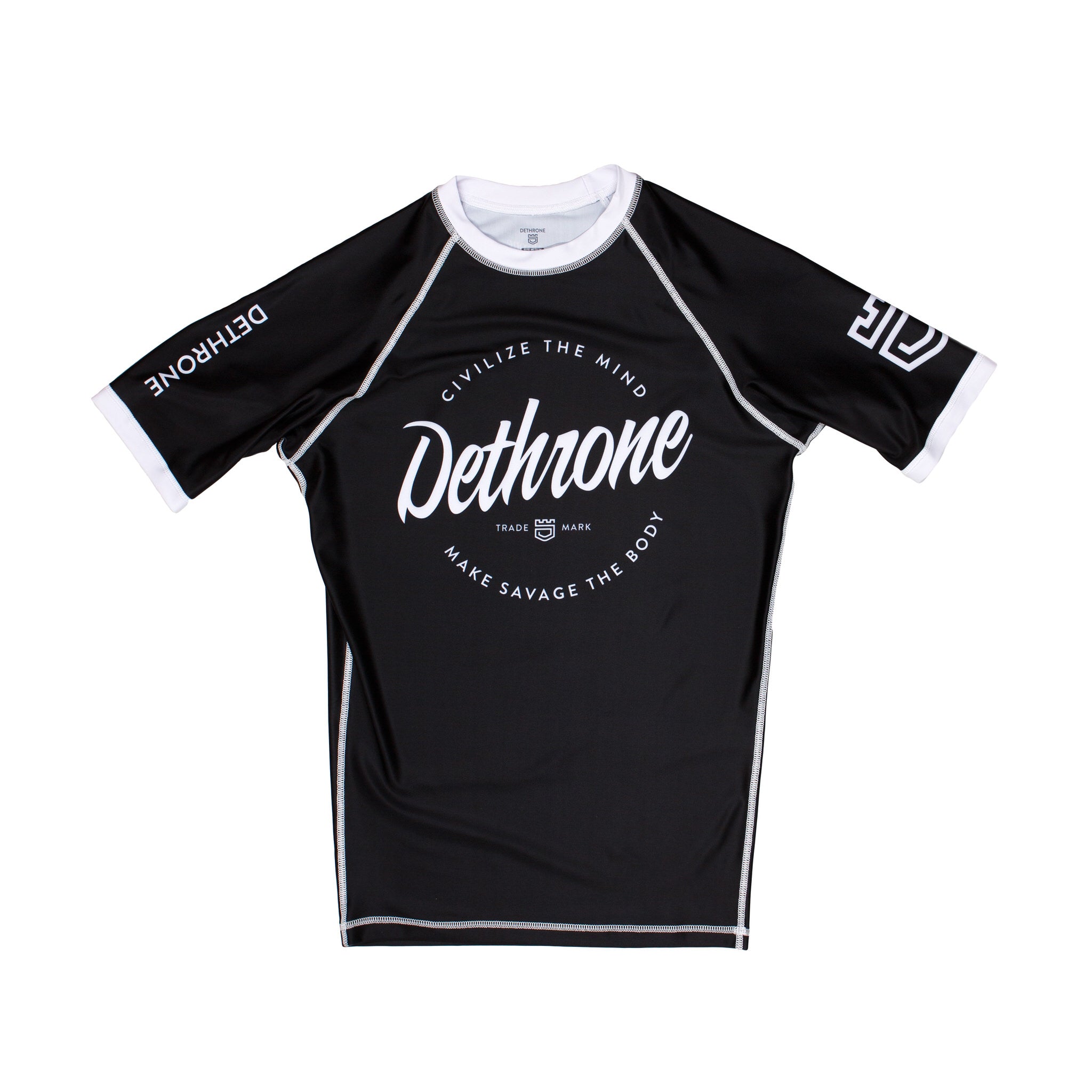 BRANDED RASH GUARD - SHORT SLEEVE