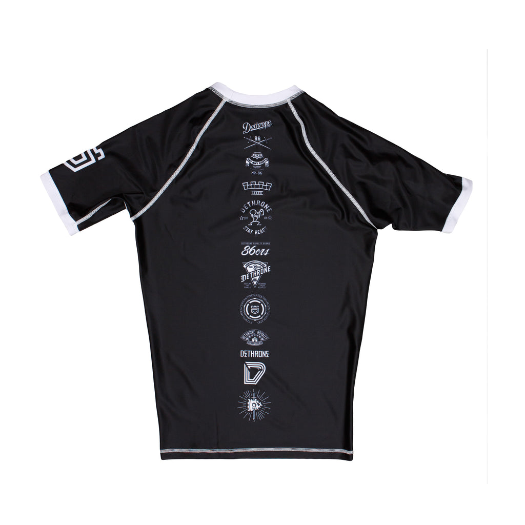 BRANDED RASH GUARD - SHORT SLEEVE