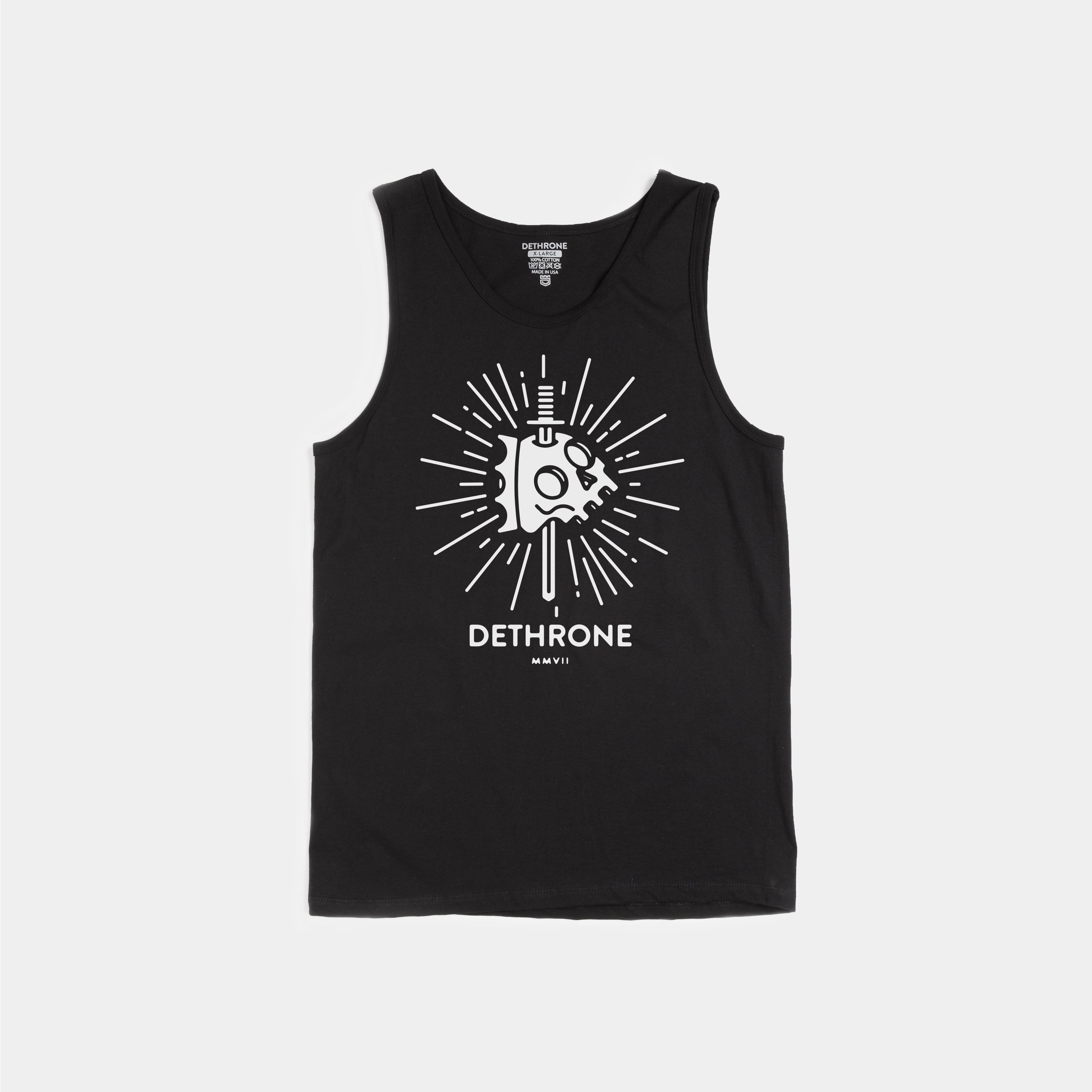 Dethrone, KNIFE SKULL TANK - Black